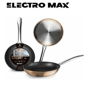 Ibili 495028 Poêle NATURA Copper 28 cm – Antiadhésive Tous Feux Induction