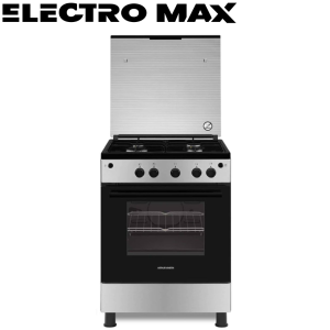 Arthur Martin AKG6000A1Y Cuisinière Noire 60 cm – 4 Feux à Gaz | Élégante et Fonctionnelle