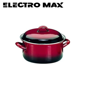 Ibili 930216 Marmite Volcan 16 cm avec Couvercle – Marmite en Aluminium Pressé Revêtement Antiadhésif | Idéale pour Cuisson Douce et Familiale