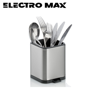 Ibili 797240 Porte-Ustensiles Eureka Carré – Organiseur de Cuisine Design | Rangement Compact et Élégant pour Ustensiles