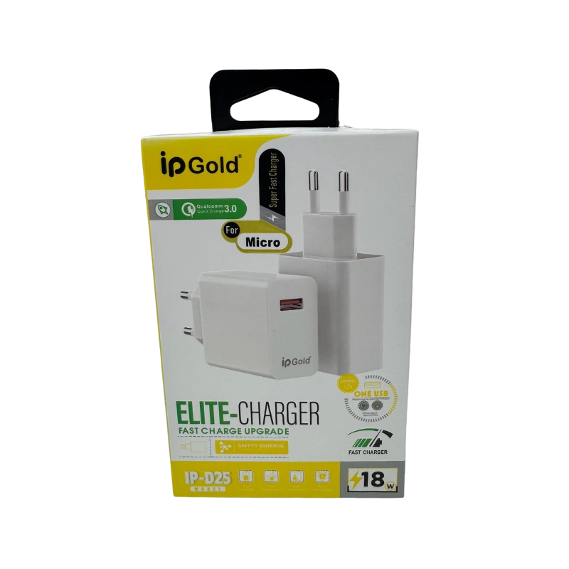 IP GOLD D25 – Chargeur Secteur Micro USB Rapide et Fiable – Image 2