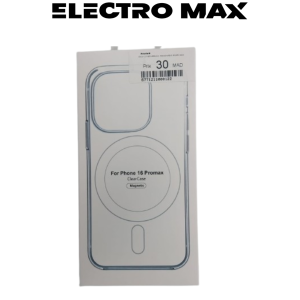 Back Cover Wireless Transparent IP16PRO MAX BC490IP16P – Coque Transparente Antichoc et Compatible