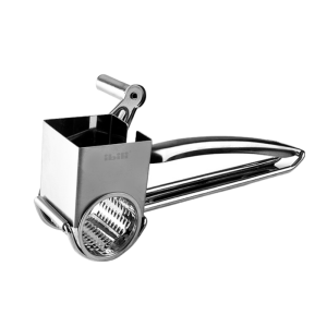 Ibili 690600 Râpe à Fromage à Manivelle – Acier Inox Ergonomique