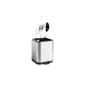 Ibili 797230 Porte-Couverts Eureka Carré – Rangement de Couverts Design et Fonctionnel | Organiseur de Table ou Cuisine