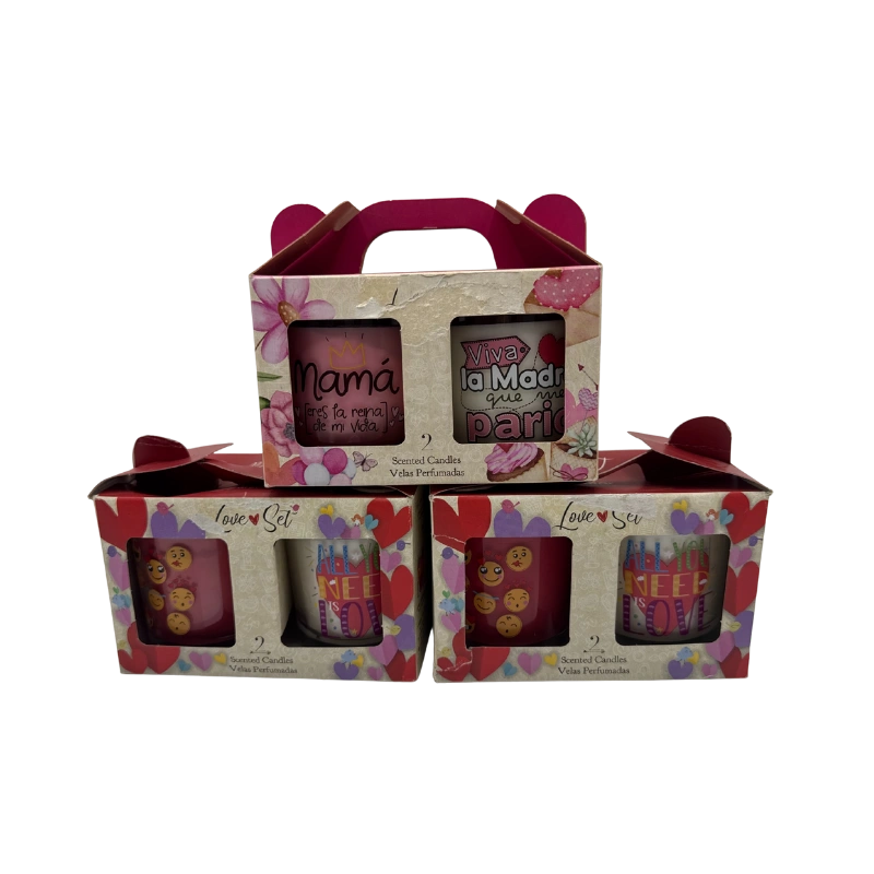 Lumar 902941 Pack 2 Verres Love Set – Coffret de Lunettes Design avec Message