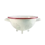 Ibili 910222 Égouttoir Vintage Bordeaux 22 cm – Passoire de Cuisine avec Poignées