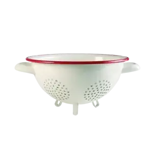 Ibili 910222 Égouttoir Vintage Bordeaux 22 cm – Passoire de Cuisine avec Poignées