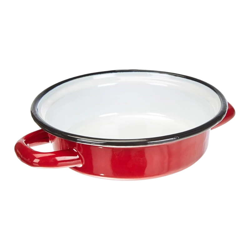 Ibili 912214 Plat à Œuf Vintage Rouge 14 cm – Poêle Individuelle en Aluminium | Idéale pour Cuisson d’Œufs et Petits Déjeuners