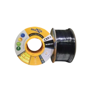 AZATECH MX1510 BK Câble Coaxial (100 m) – Transmission Stable, Haute Qualité et Protection Renforcée