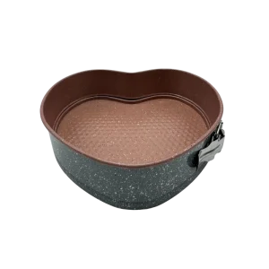 Bonomi YL-B10 Moule à Cake Granit Cœur – Antiadhésif, Résistant et Idéal pour la Pâtisserie