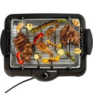 Hausberg HB-523 Barbecue Grill Électrique – Compact, Puissant et Idéal pour des Grillades Parfaites