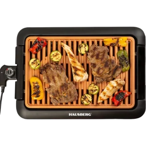 Hausberg HB-537 Barbecue Électrique – Grill Puissant, Sans Fumée et Idéal pour la Cuisine Moderne