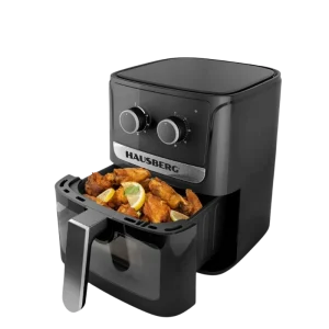 Hausberg HB-2340 Airfryer – Friteuse à Air Électrique 5,0L avec Minuterie, Thermostat Réglable et Cuisson Saine Sans Huile 1500W