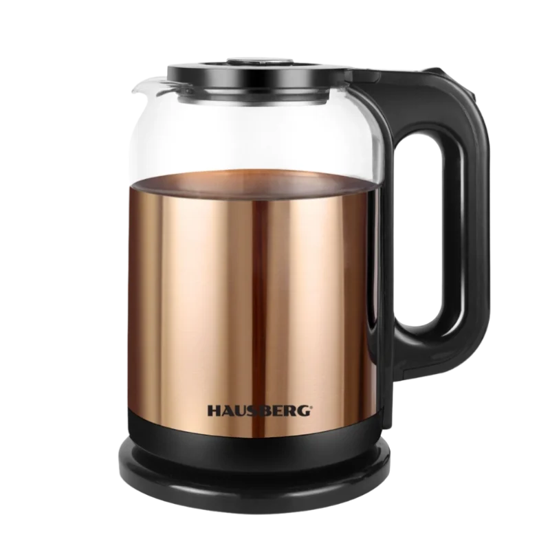 Hausberg HB-3622AU Bouilloire Électrique Verre & Inox 1.8L 1800W – Design Élégant et Chauffe Rapide