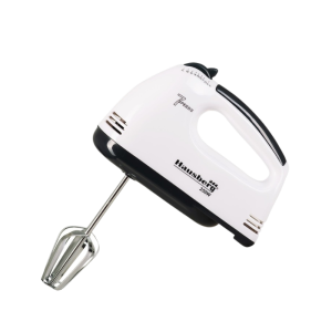 Hausberg HB-4112NG Mixeur à Main 250W – 7 Vitesses, Batteurs Inox et Design Ergonomique Blanc
