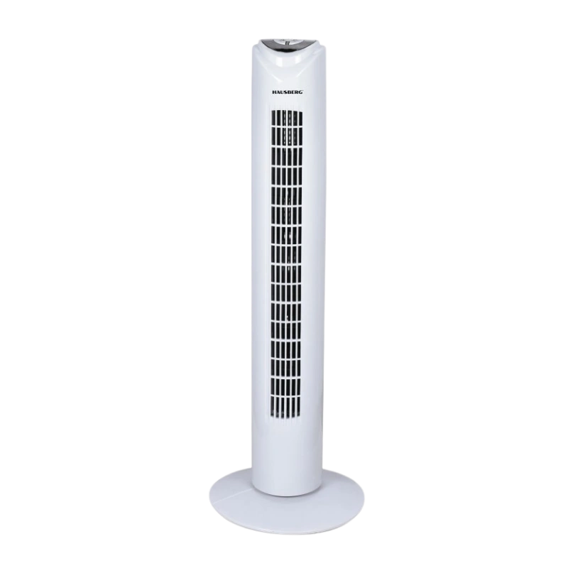 Hausberg HB-5950AB Ventilateur Tour Électrique 45W – Silencieux, 3 Vitesses, Minuterie et Télécommande
