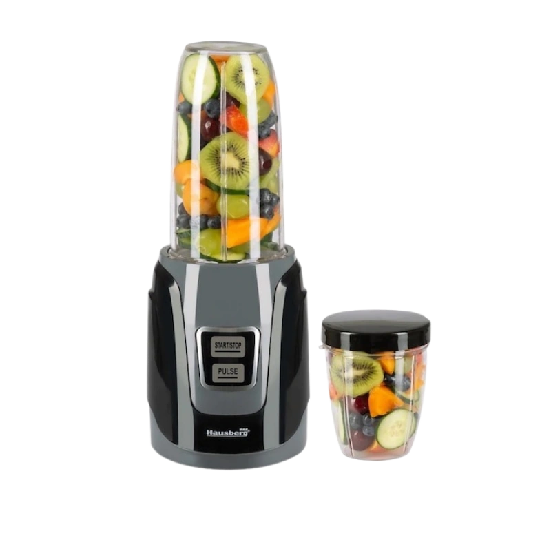 Hausberg HB-7675NG Blender Électrique avec Pichet 500W – Bol Grande Capacité, Lames Inox et 2 Vitesses