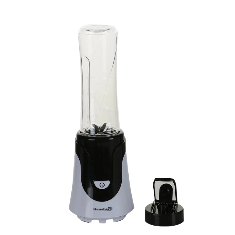Hausberg HB-7676NG Blender Électrique avec Pot – 300W, Pot Transparent 600 ml, Design Compact et Élégant