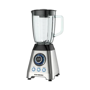 Hausberg HB-7764 Blender Électrique 1200W – Bol Verre 1.75L, Lames Inox, Programmes Automatiques & Moteur Cuivre