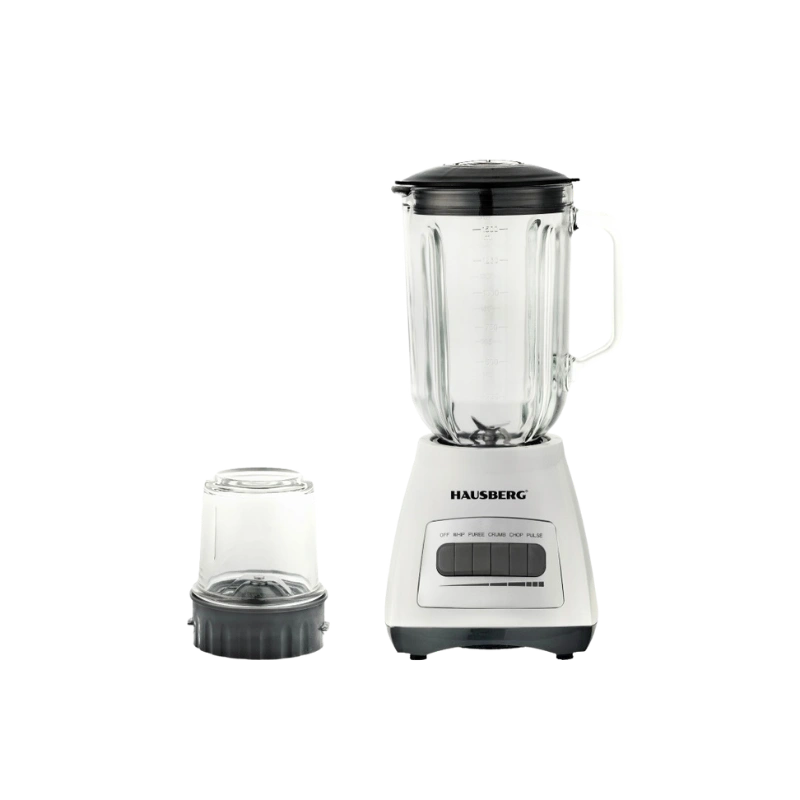 Hausberg HB-7772AB Blender Électrique 500W – Bol 1.5L, 4 Vitesses, Lames Inox & Moteur Cuivre