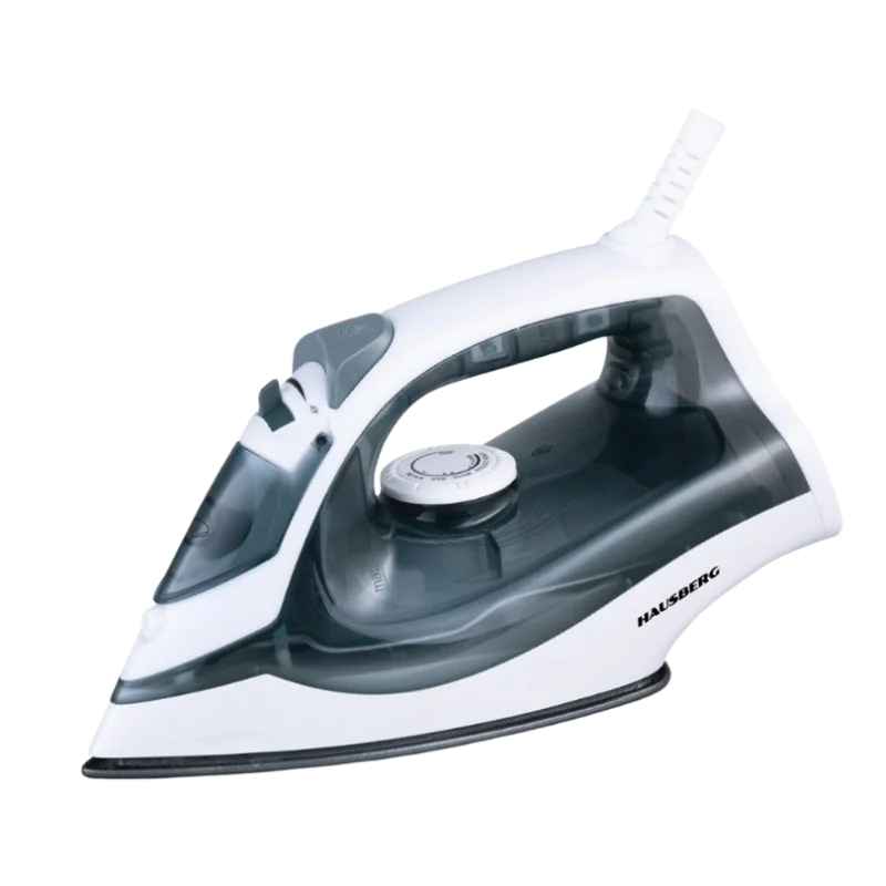 Hausberg HB-7850GR Fer à Repasser 1300W – Semelle Teflon, Réservoir 130ml, Vapeur Variable & Auto-Nettoyage