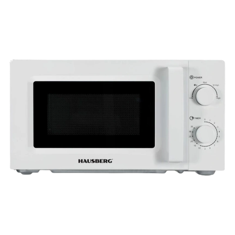 Hausberg HB-8008AB Micro-ondes 20L – 700W, Commande Mécanique, 5 Niveaux de Puissance & Fonction Décongélation