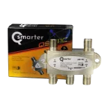 Qsmarter QS-41C Switch Satellite 4 Entrées – Répartiteur HDMI/LNB Haute Performance, Connexion Stable et Installation FacileCH 4