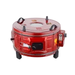 Ertone ERT-MN9010VS Four Électrique Rond 40L – 1300W, Thermostat Réglable, Double Résistance, Intérieur Émaillé