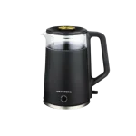 Hausberg HB-3619NG Bouilloire Électrique 2L en Verre et Plastique – 1800W, LED, Sécurité Anti-Surchauffe et Base Rotative 360°