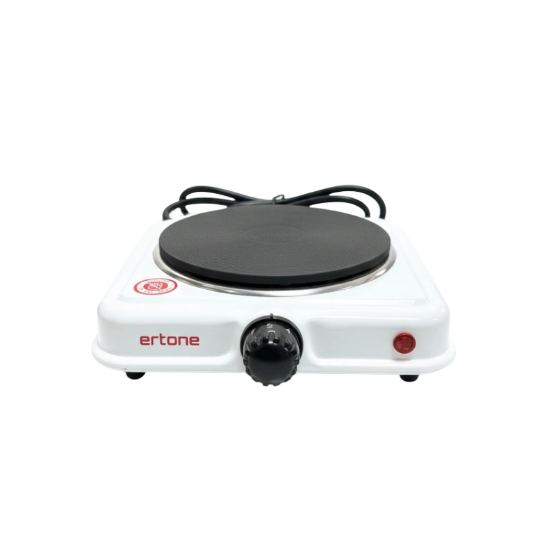 Ertone ERT-MN100AB Hot Plate – Plaque Chauffante Électrique à Brûleur Unique, Compacte et Puissante