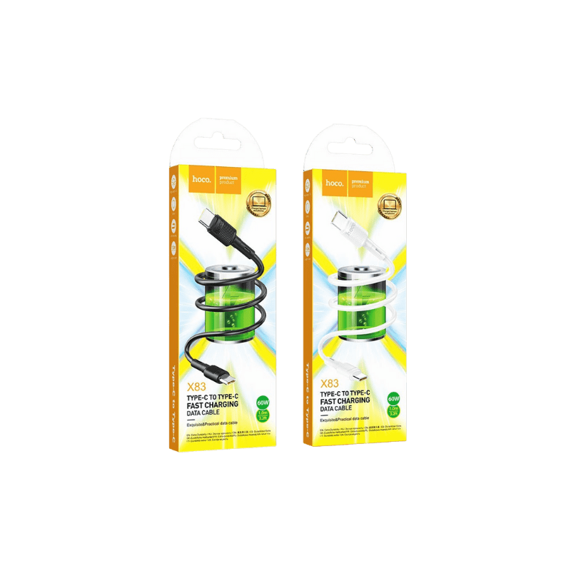 HOCO CAB20X83TC Câble de Charge 3A X83 Type-C – Charge Rapide, Durable et Haute Performance