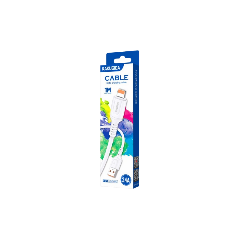 KAKU CAB90KSO8 Câble Lightning 1M KSC805 pour iPhone – Charge Rapide, Durable et Sécurisée