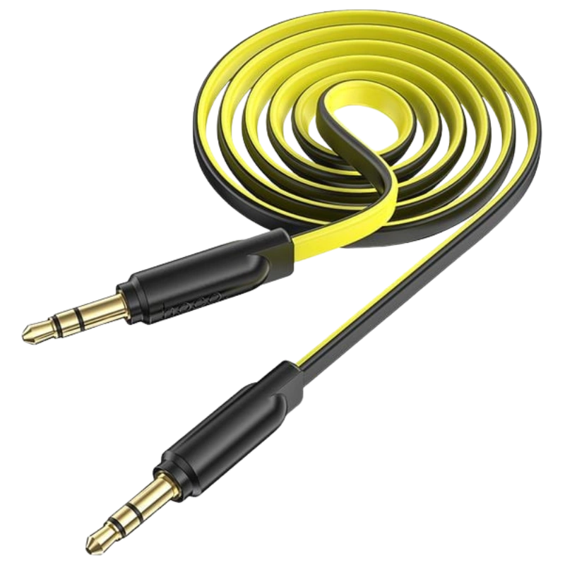 HOCO CAB20UPA16 Câble Audio AUX UPA16 1M – Jack 3.5mm Mâle à Mâle, Son Clair et Résistant