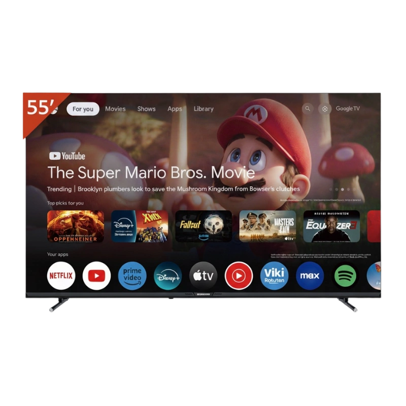 SCHNEIDER LE-55VB5 TV LED 55" Smart UHD 4K – Android TV, Wi-Fi, Bluetooth 5.1, 4 HDMI, Son 20W