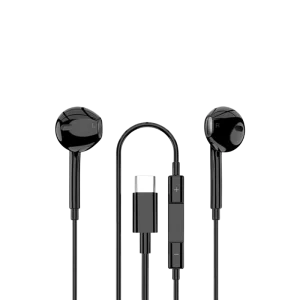DPLUS EC06DB19 Airphone D-B19 Type-C – Écouteurs Filaire Stéréo avec Microphone et Son Haute Qualité