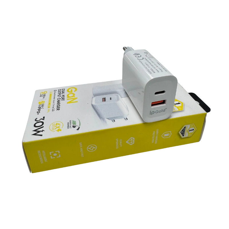 IP GOLD PD013 CH04PD013 – Chargeur Rapide 30W USB Type-C Power Delivery Sans Câble
