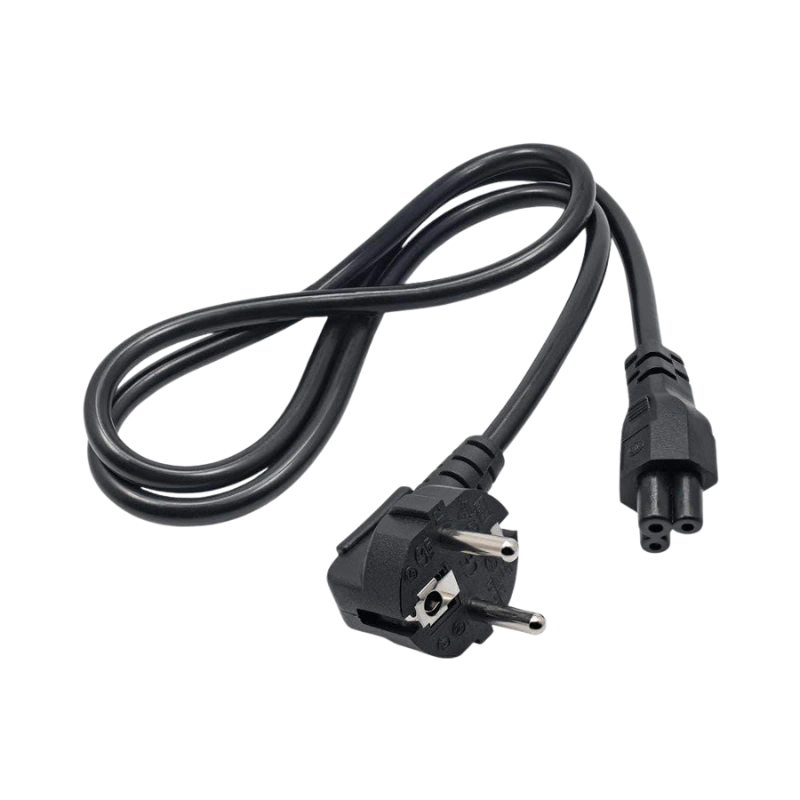 CABLEPCPOR – Câble d’Alimentation 3 Broches pour PC Portable, Écran ou Imprimante