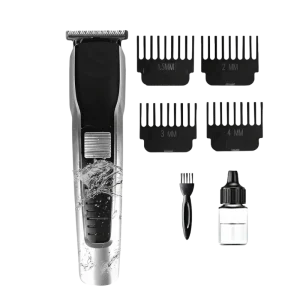 HTC AT-538 – Tondeuse Rechargeable pour Cheveux et Barbe – Lames en Acier Inoxydable, Silencieuse et Ergonomique