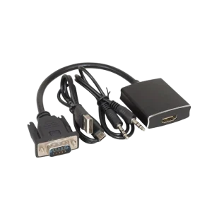 CABVGA/HD – Câble Convertisseur VGA vers HDMI avec Audio – Adaptateur Haute Définition Plug & Play