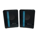 KISONLI SPK02X14 – Mini Haut-Parleurs PC RGB USB – Stéréo 2.0 Compact – Noir