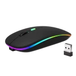 JOYACCESS Souris Sans Fil pour Ordinateur Portable – Souris Silencieuse 2400 DPI Haute Précision avec Récepteur USB Nano Noir