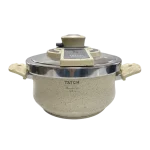 TATCH Autocuiseur Granit 5L – Cocotte-Minute Antiadhésive avec Couvercle Sécurisé et Design Moderne