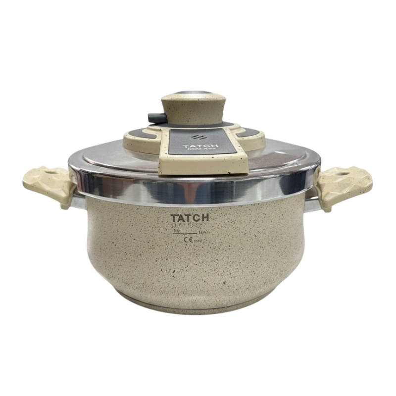 TATCH Autocuiseur Granit 5L – Cocotte-Minute Antiadhésive avec Couvercle Sécurisé et Design Moderne
