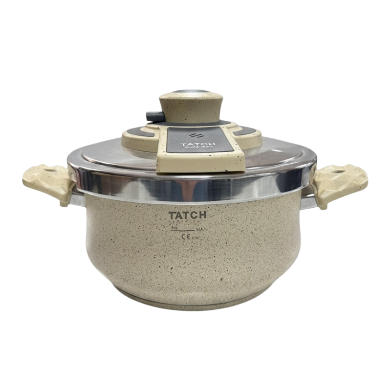 TATCH Autocuiseur Granit 7L – Cocotte-Minute Antiadhésive avec Couvercle Sécurisé et Design Moderne