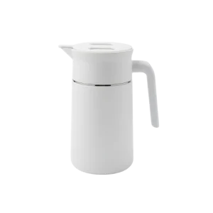 TATCH MLH9129-120 Thermos 1,2L – Carafe Isotherme Design Blanc pour Boissons Chaudes et Froides