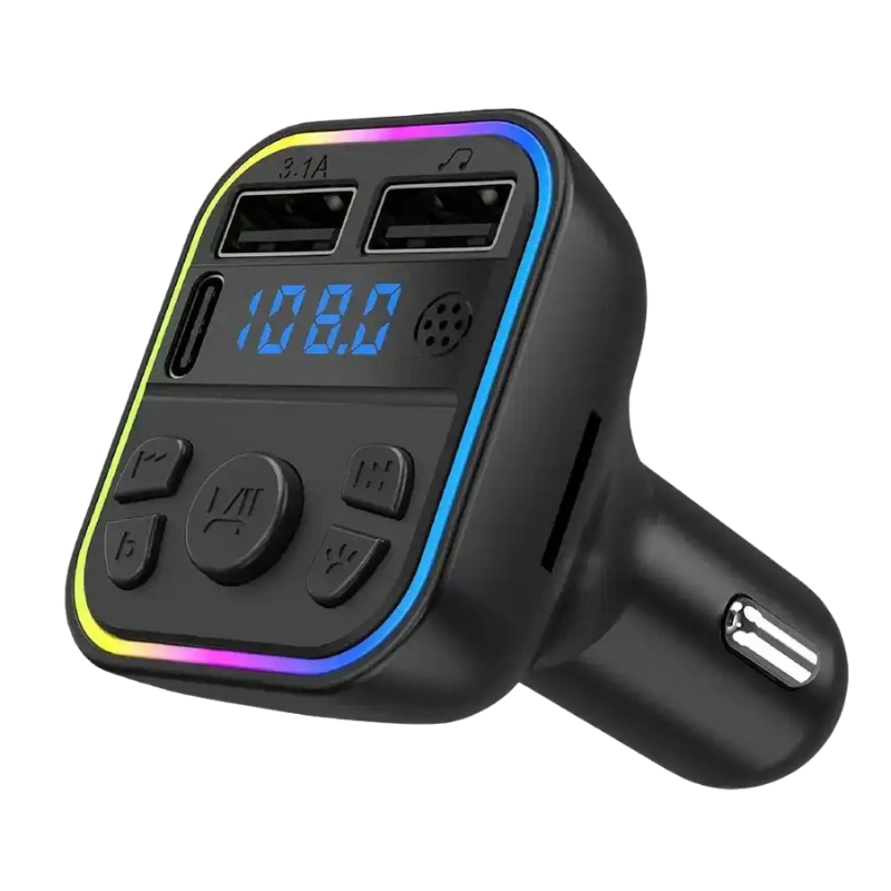 MDL02G40 Transmetteur FM Bluetooth 5.0 pour Voiture – Type-C PD, Double USB 3.1A