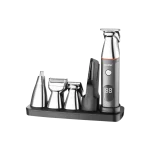 Kemei KM-5857 Tondeuse à Cheveux et Barbe Professionnelle – Haute Puissance, USB Rechargeable, Écran LCD