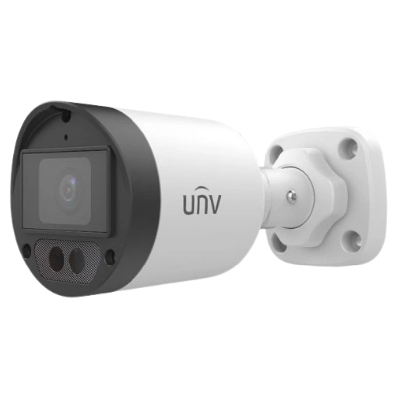 UNV UAC-B125-AF28LM Caméra Bullet Mini 5MP – HD Analogique, Lentille Fixe 2.8mm, IR 30m, Micro Intégré