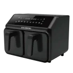 Hausberg HB-2375 Airfryer – Friteuse à Air Électrique Double Panier 8L, Écran Tactile et 8 Programmes de Cuisson (2200–2400W)