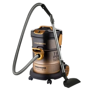Hausberg HB-2835AU Aspirateur Électrique Métallique 21L 2400W – Haute Puissance, Filtre Lavable et Fonction Soufflage